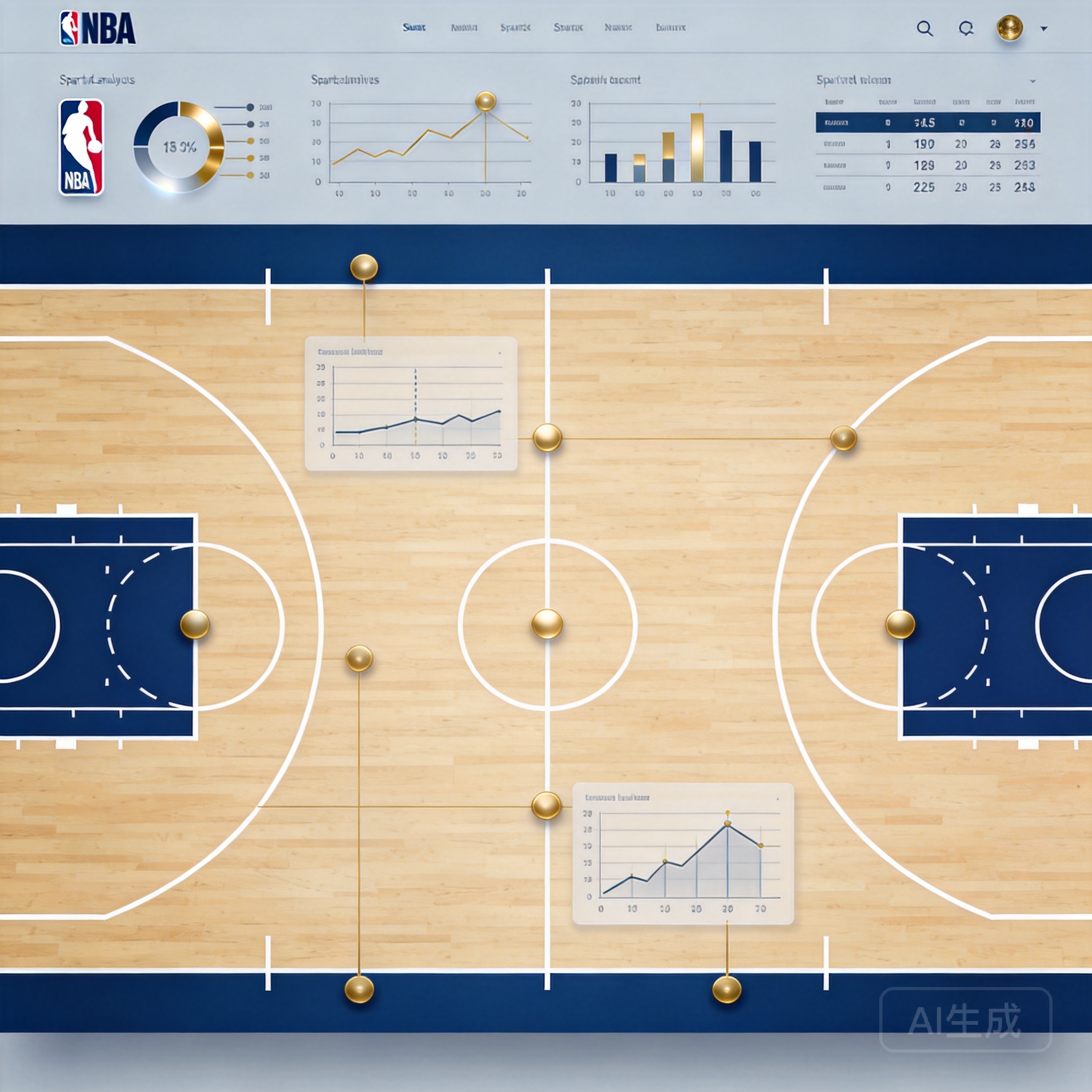 NBA直播吧,NBA赛事资讯,最新战报,全场回放主题插画